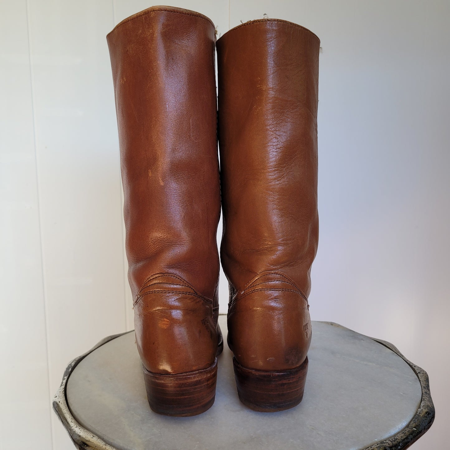 Brown Leather Tall Riding Boots - Frye (Women's 9D)