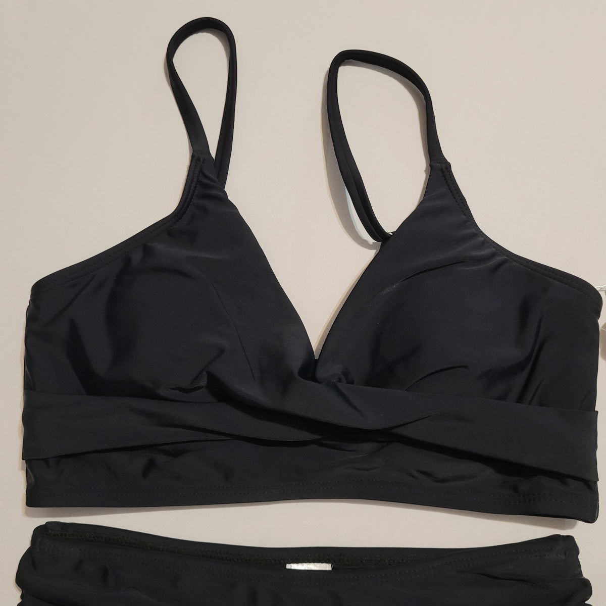 Black High-Waisted Bikini Set - Unbranded (S)