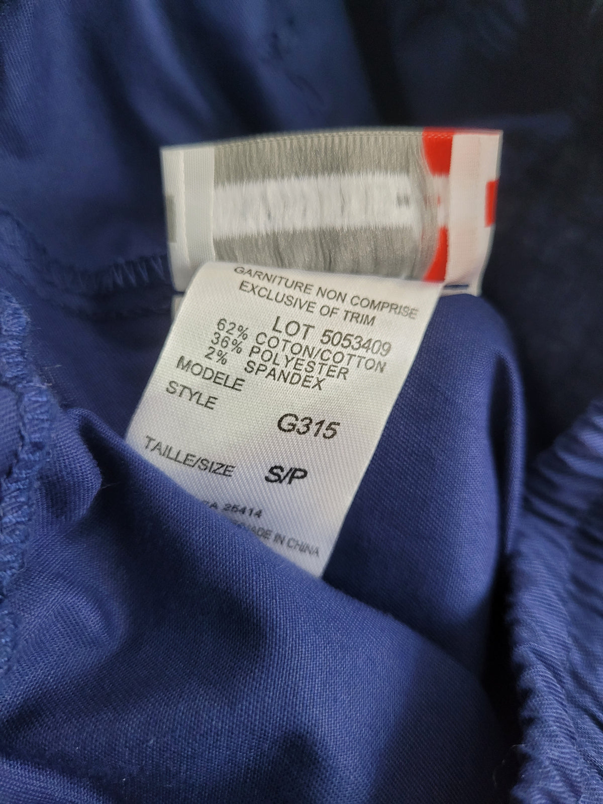 White Cross Small Blue Cargo Jogger Scrub Pants