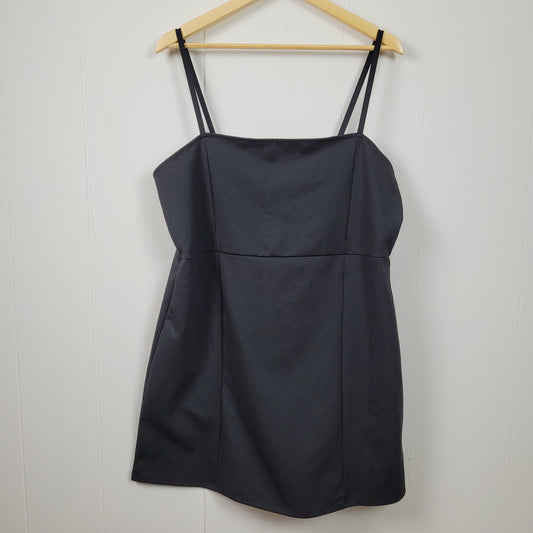 Black Spaghetti Strap Mini Dress - Ardene (XXL)