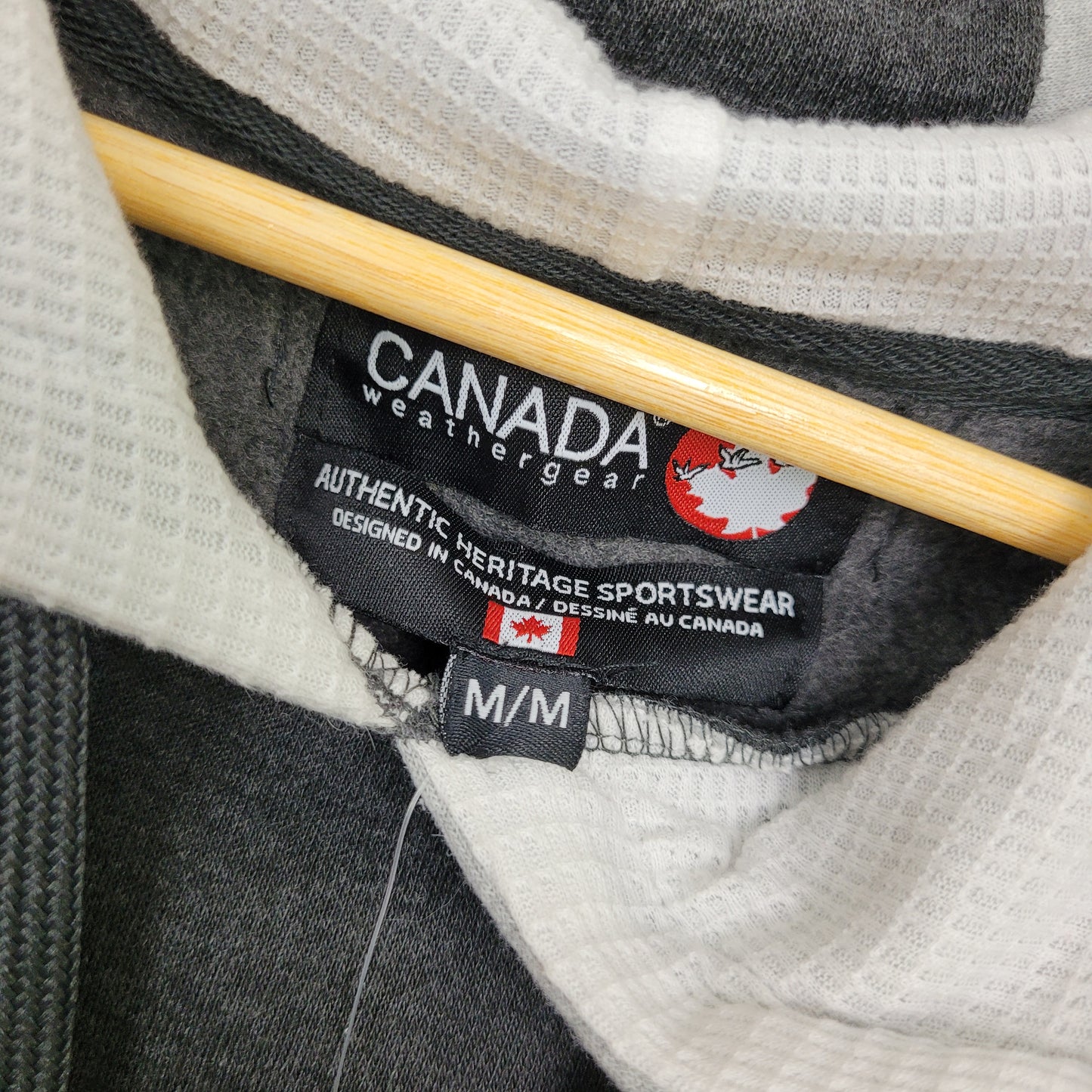 Grey Colourblock Hoodie - Canada Weather Gear (Size M)