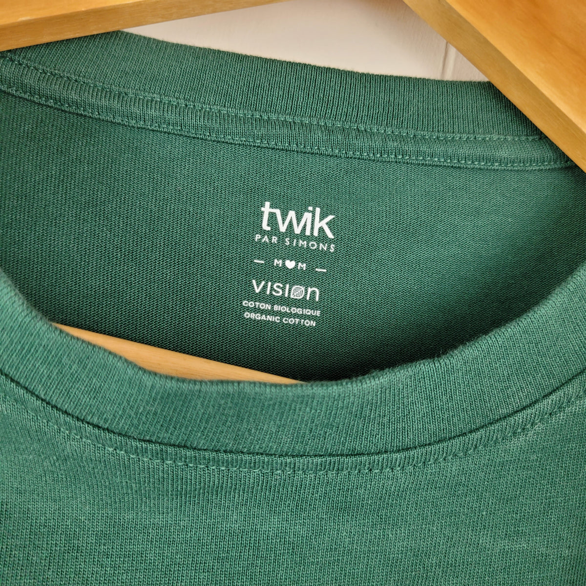 Green Organic Cotton T-Shirt Dress - Twik by Simons (Size M)