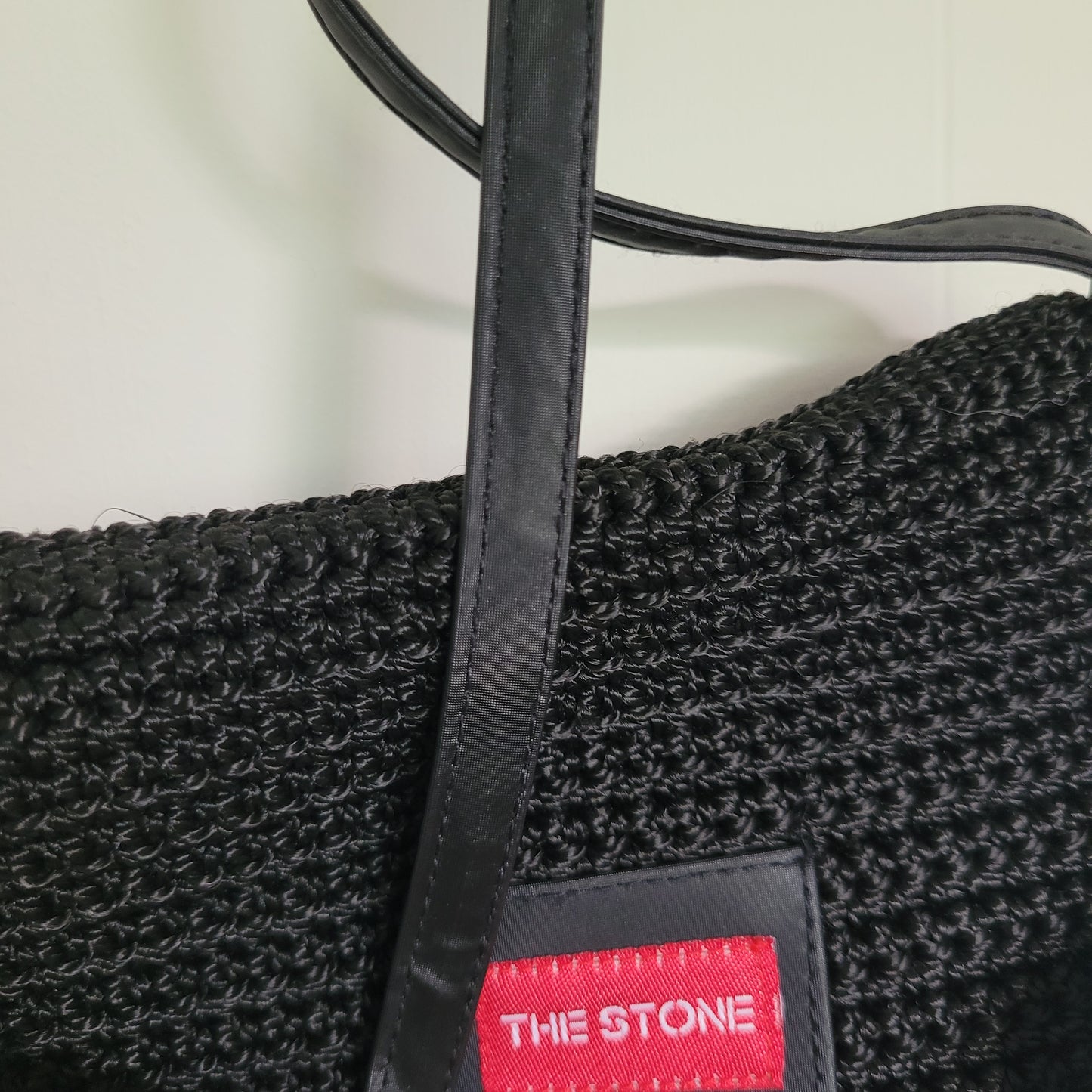 Black Woven Crossbody Bag - The Stone