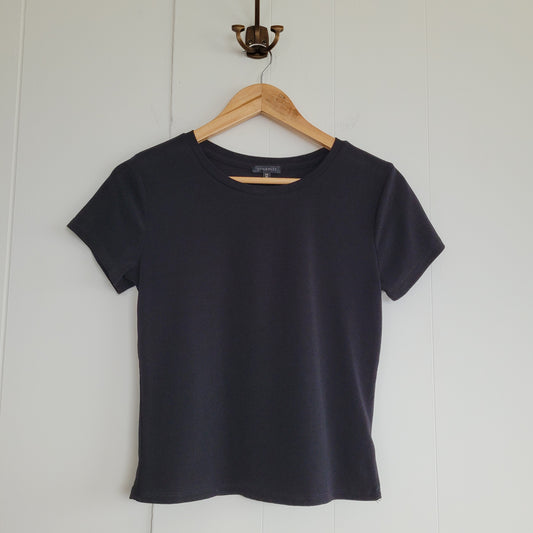 Black Fitted Short Sleeve Top - Dynamite (S)