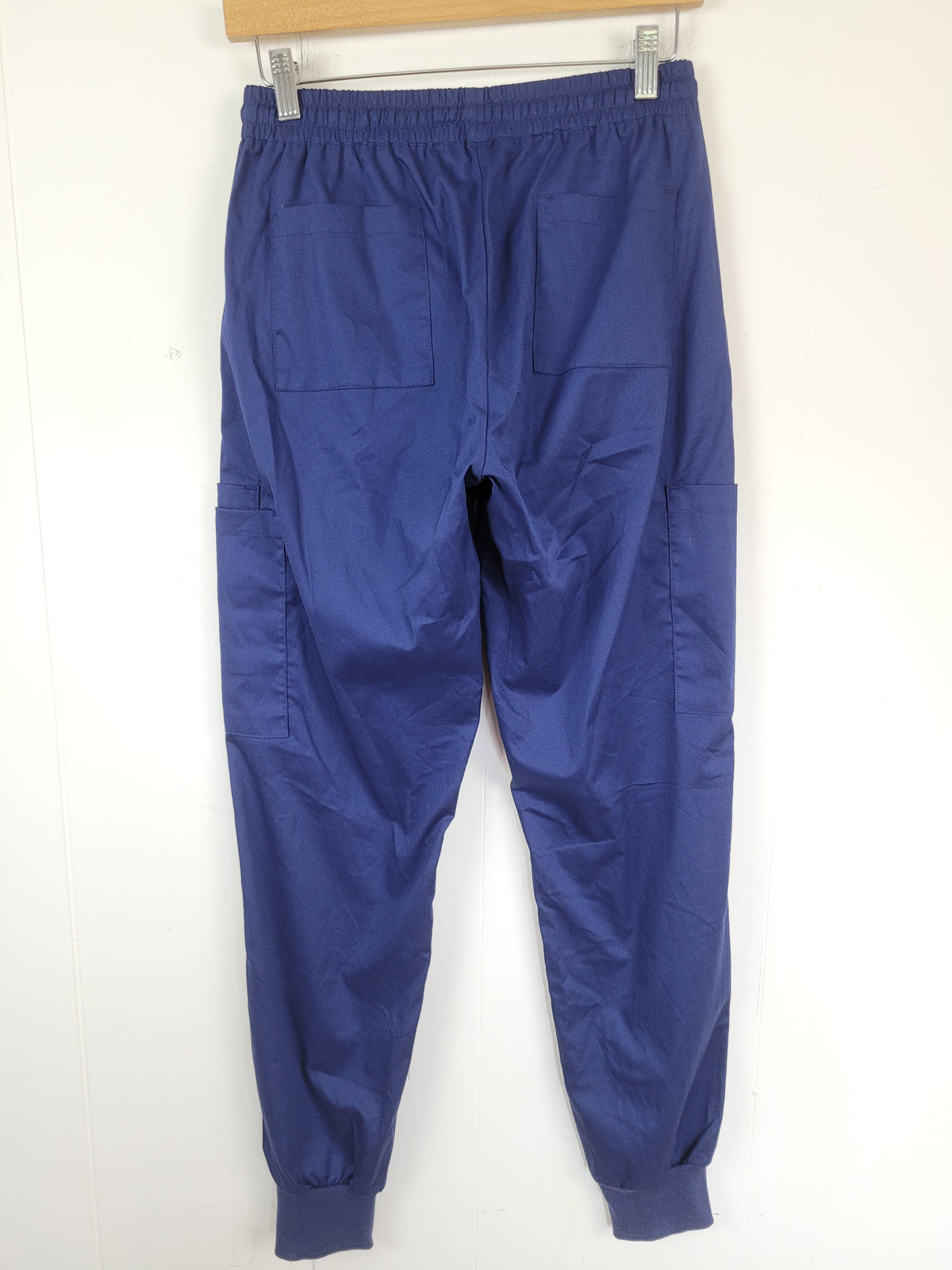 White Cross Small Blue Cargo Jogger Scrub Pants