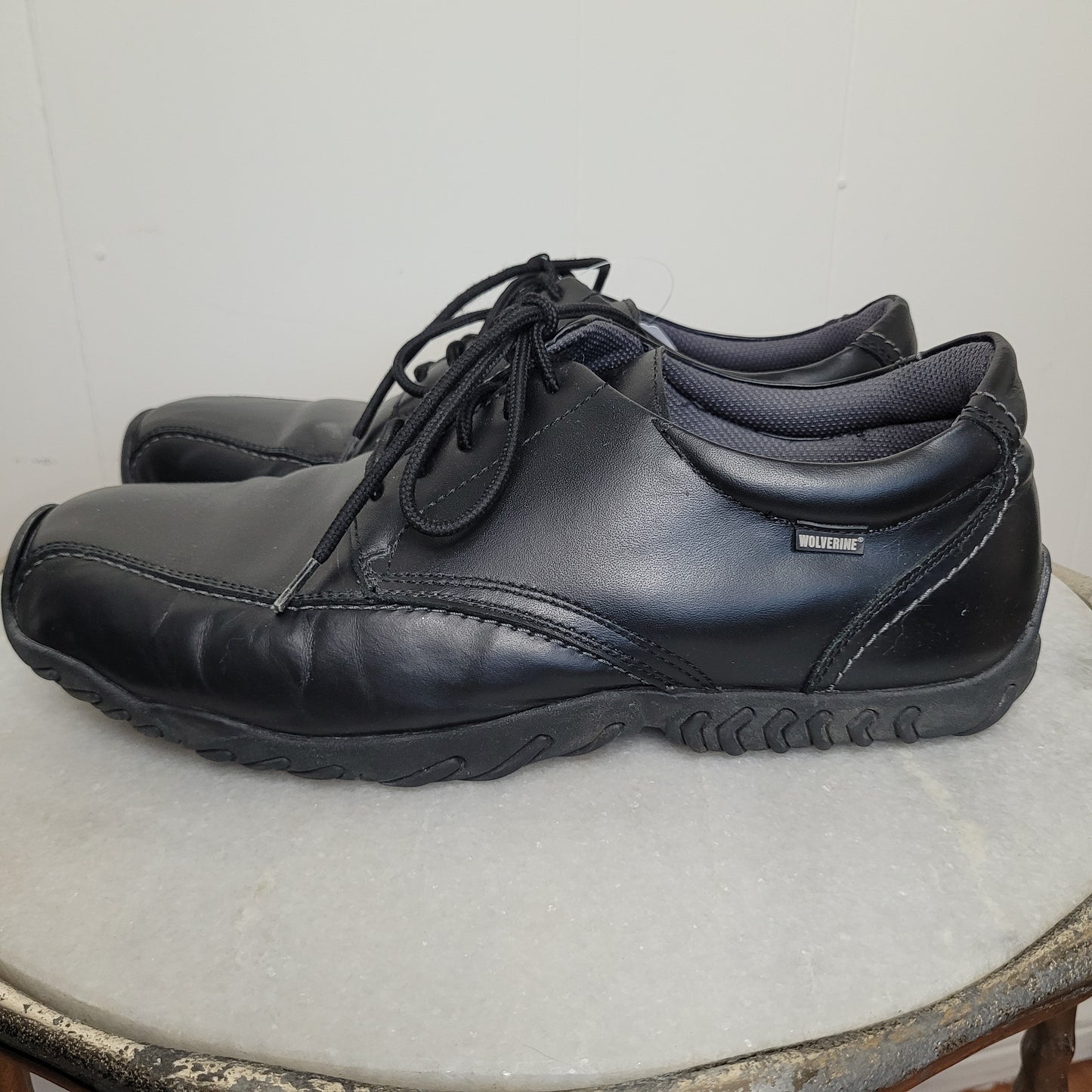 Black Slip-Resistant Work Shoes - Wolverine (Size 10.5)