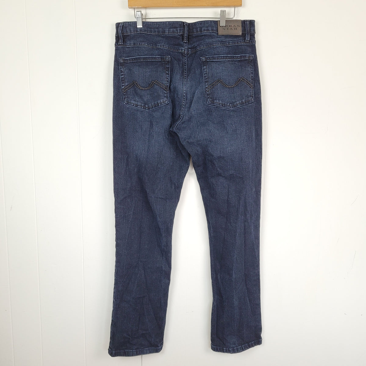 Dark Wash Straight Leg Jeans - Urban Star (36x33) Mens
