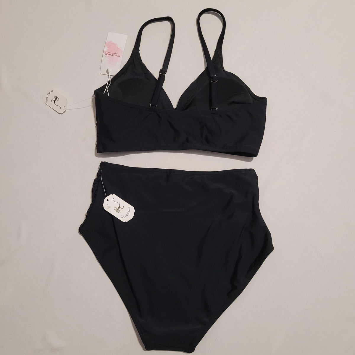 Black High-Waisted Bikini Set - Unbranded (S)