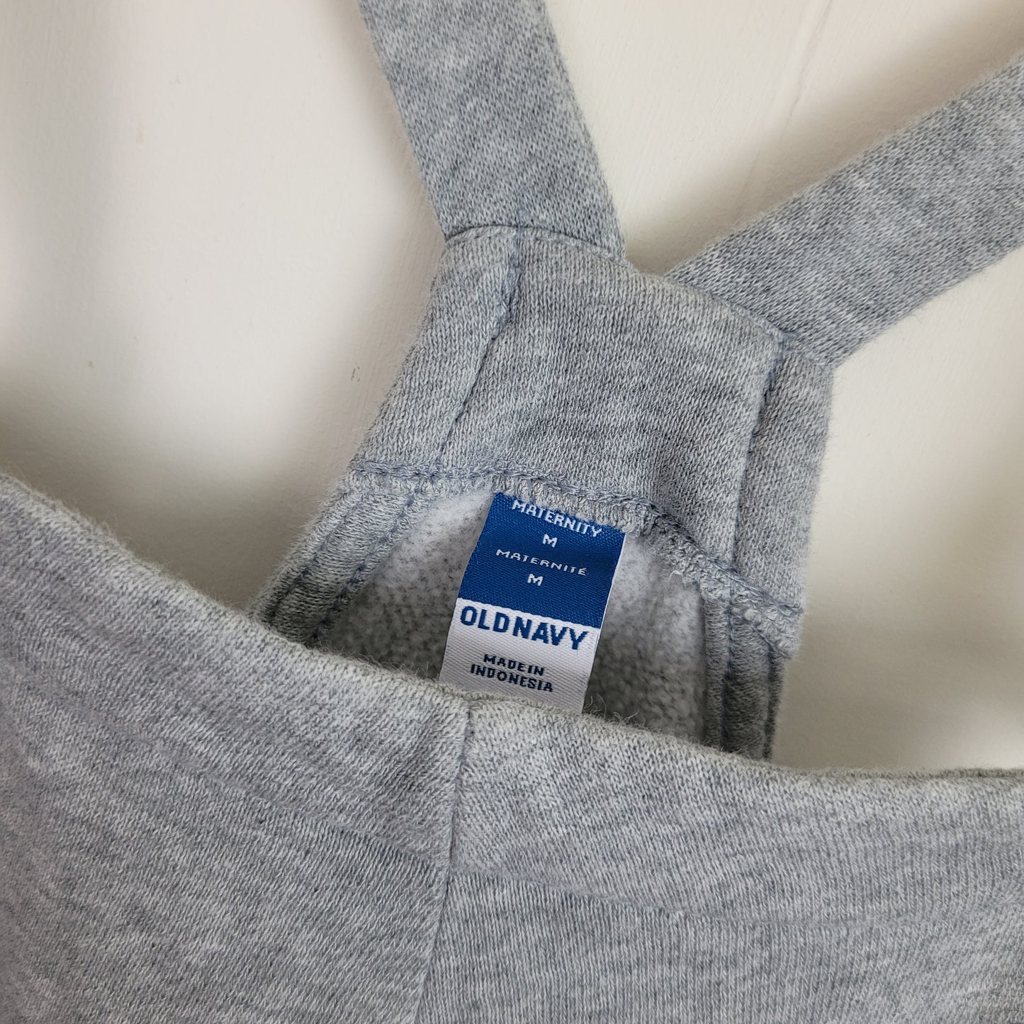 Grey Maternity Sweat Overalls - Old Navy (Medium)