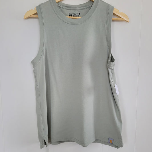 Sage Green Relaxed Fit Sleeveless Tee - Carhartt (Size M)