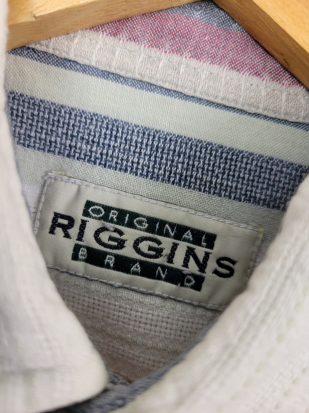 Original Higgins M Men’s Striped Short Sleeve Button-Up Shirt
