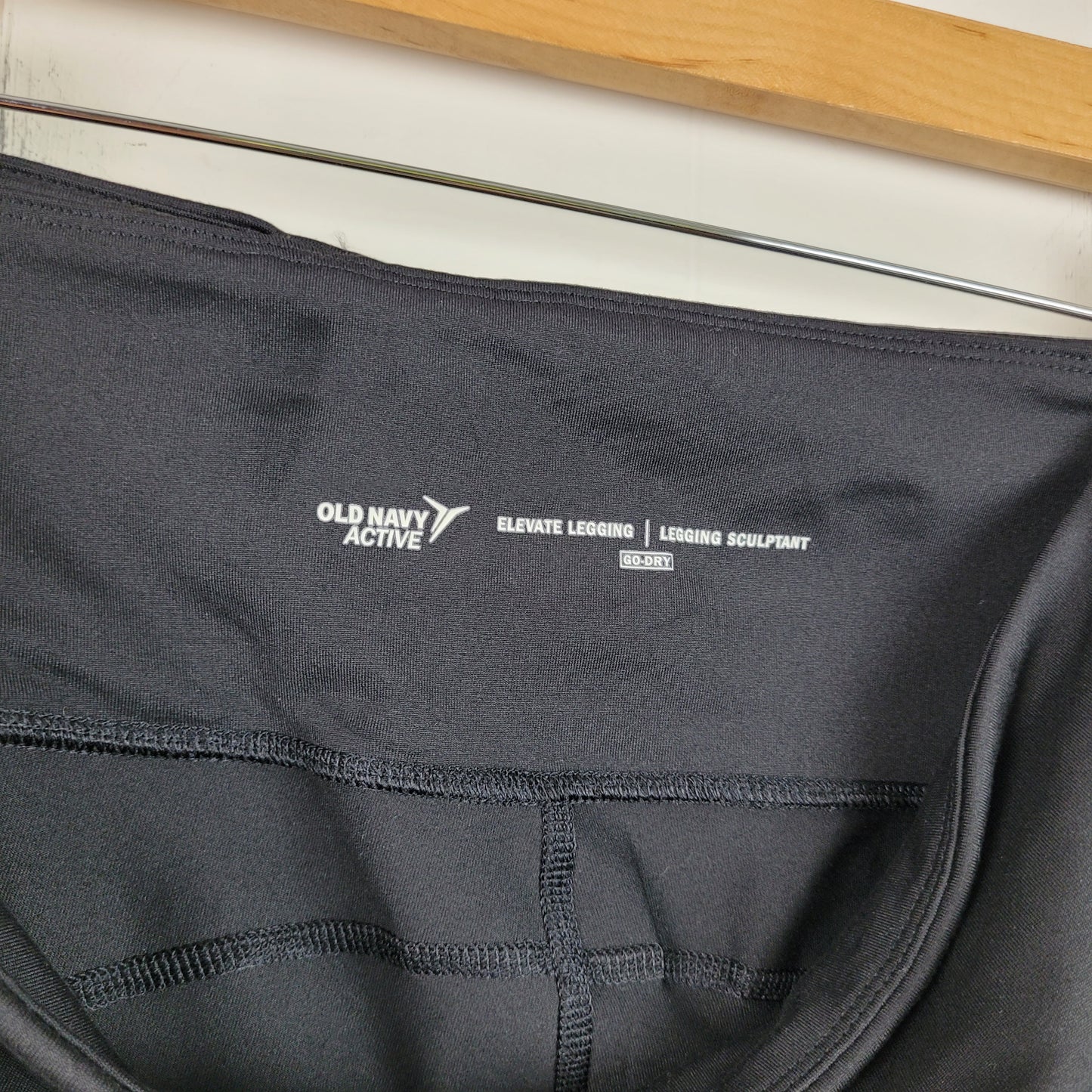 Black Elevate Go-Dry Leggings - Old Navy Active (XXL)
