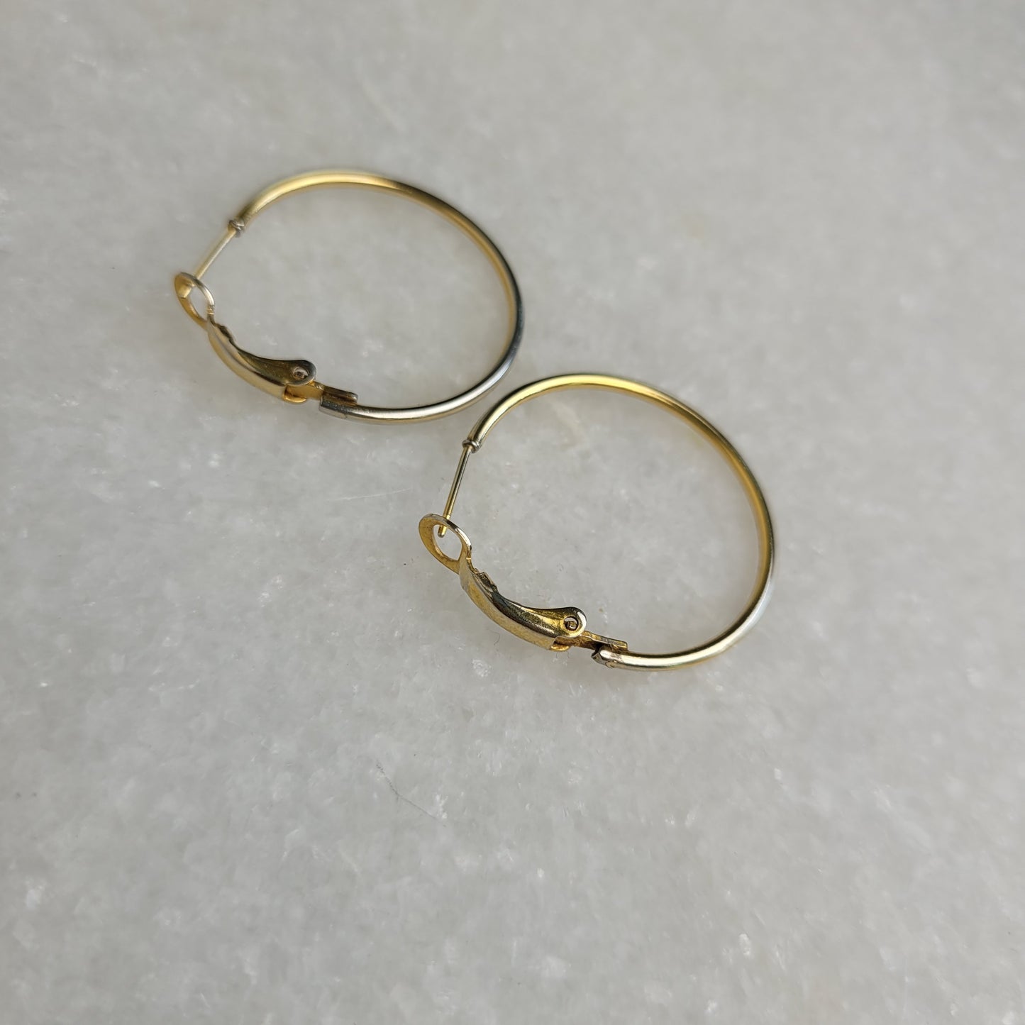 Classic Gold Tone Hoop Earrings