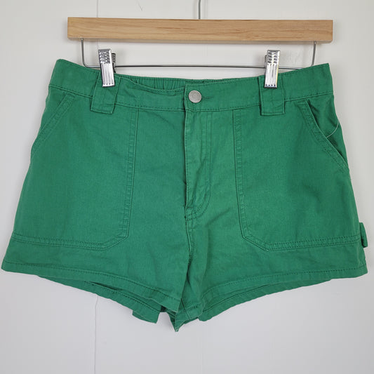 Green Utility Cotton Shorts - Bluenotes (M)