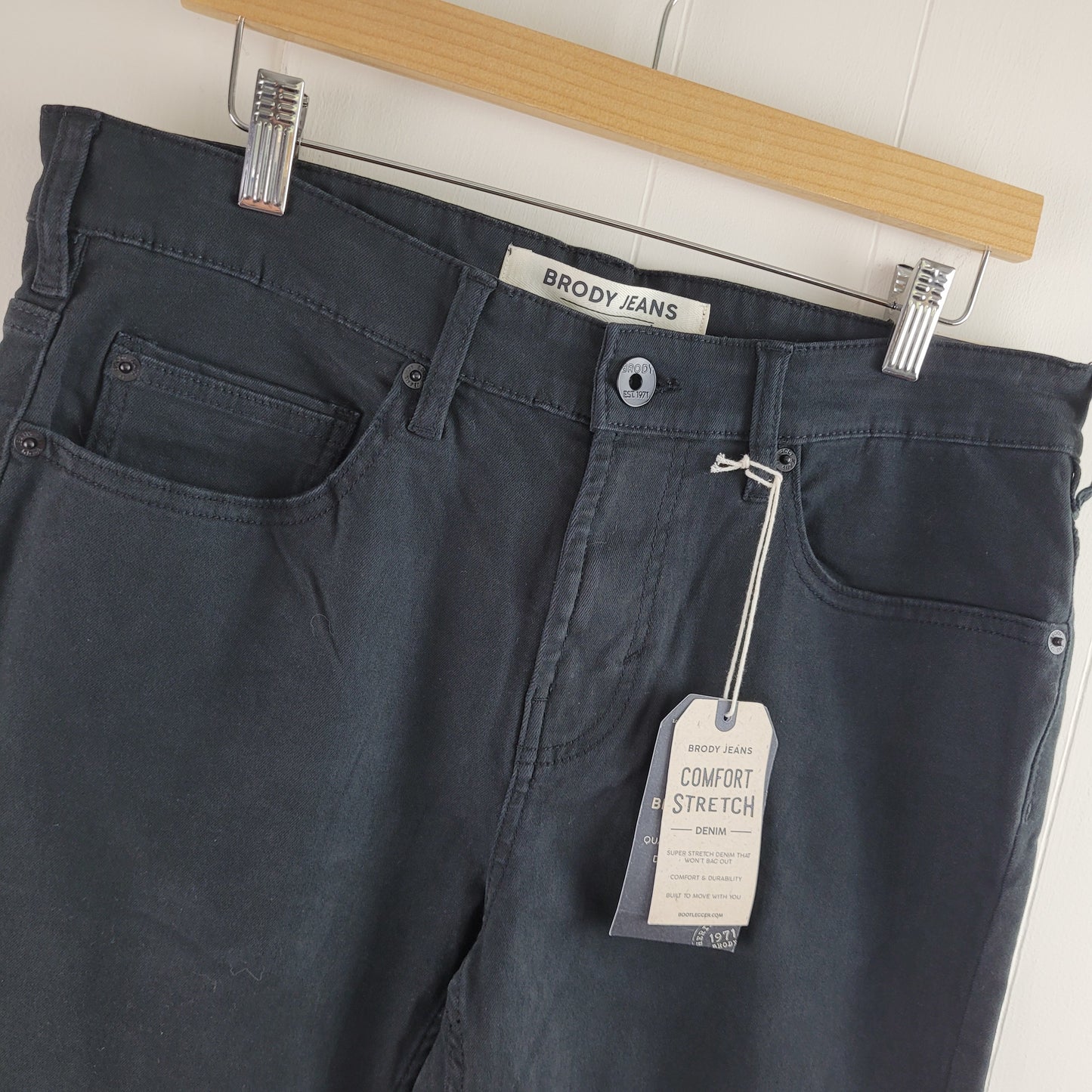 Black/Charcoal Wash Denim - Brody Jeans (Mens 30) BNWT