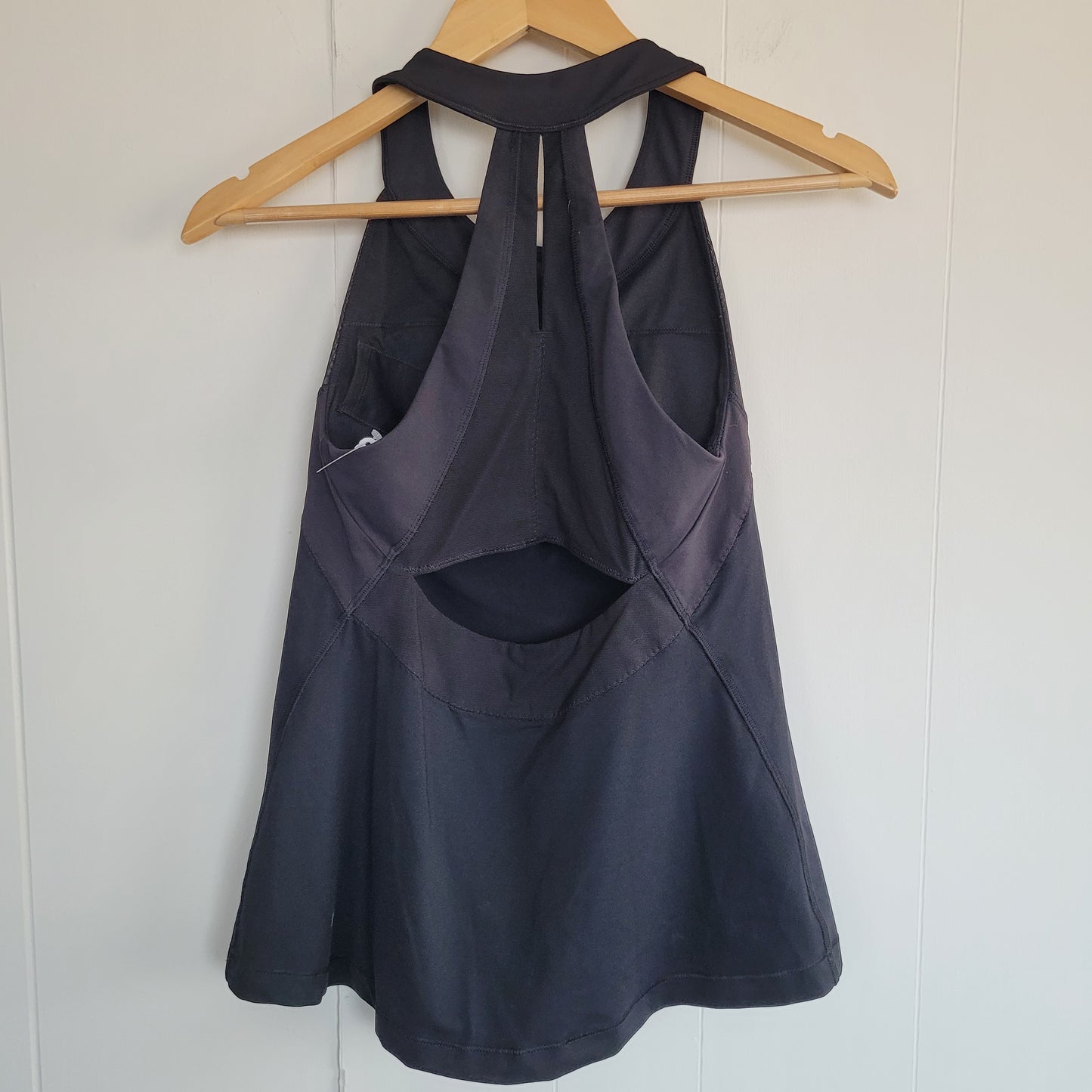 Black Racerback Tank Top - Built-In Bra - Lululemon (Size 8)