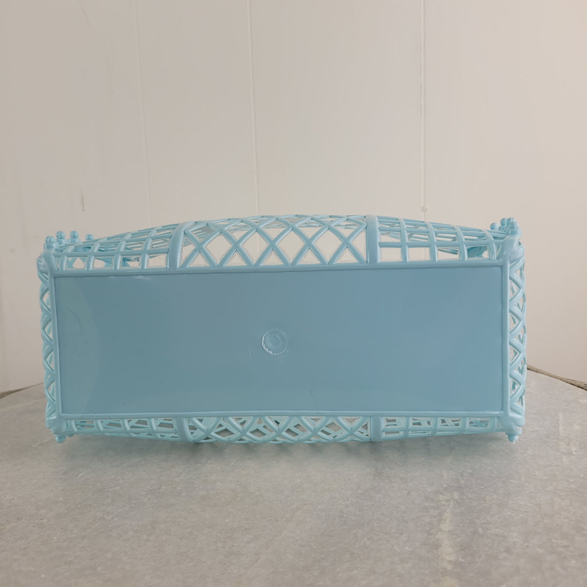 Light Blue Jelly Basket Handbag - Unbranded