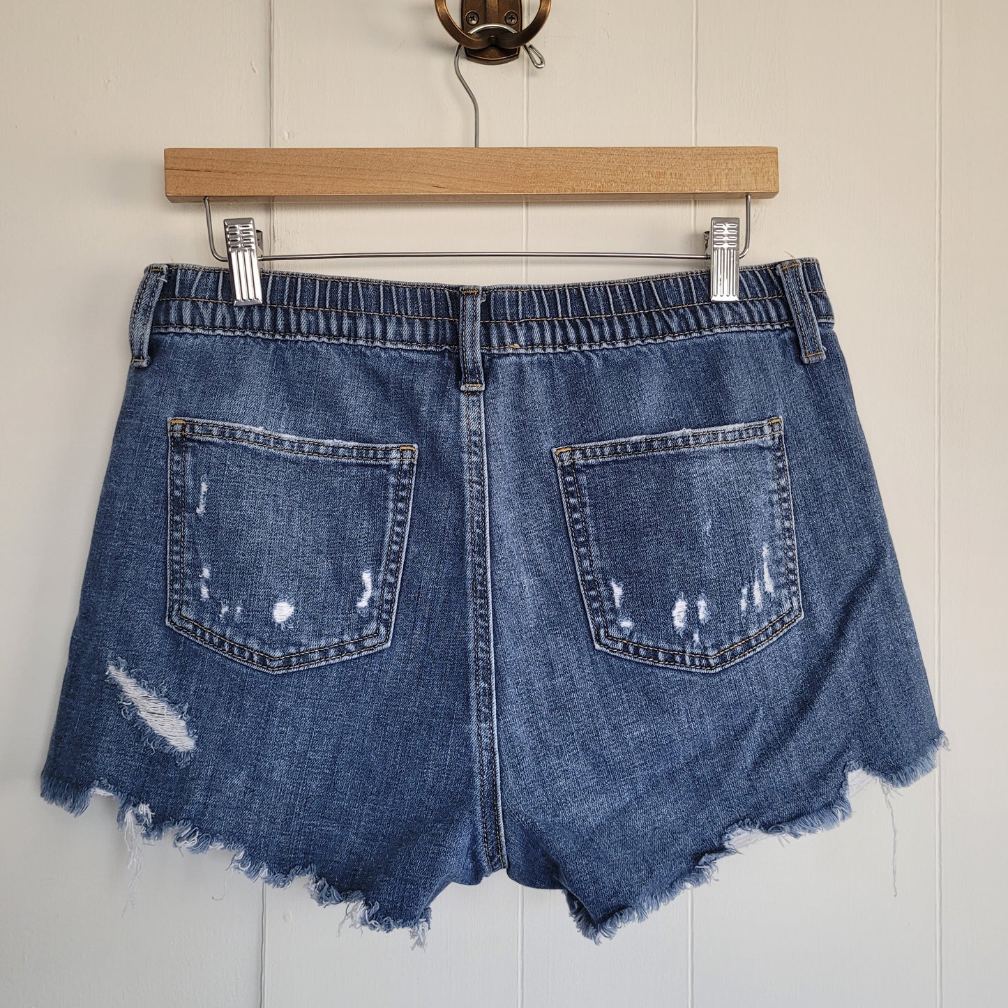 Medium Wash Distressed Denim Shorts - Aerie (Medium)
