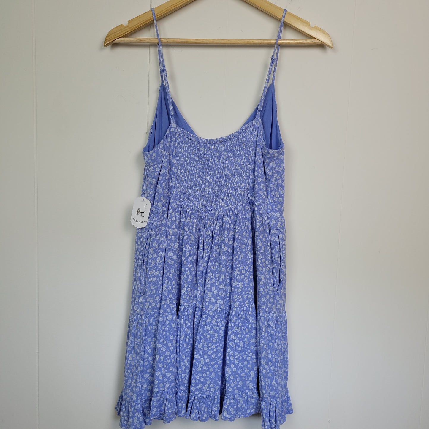 Blue Floral Tie-Front Sundress - Garage (Medium)