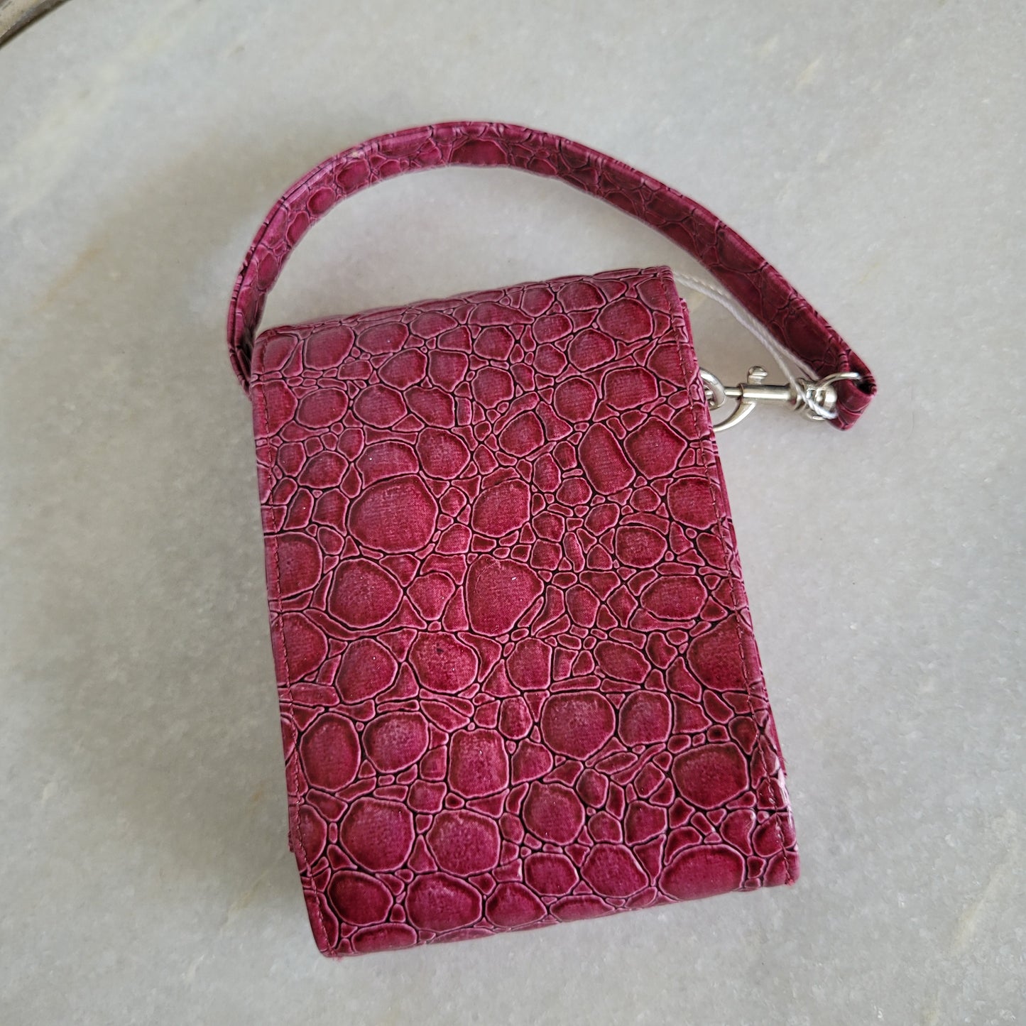 Pink Croc Embossed Phone Wristlet - Case Logic