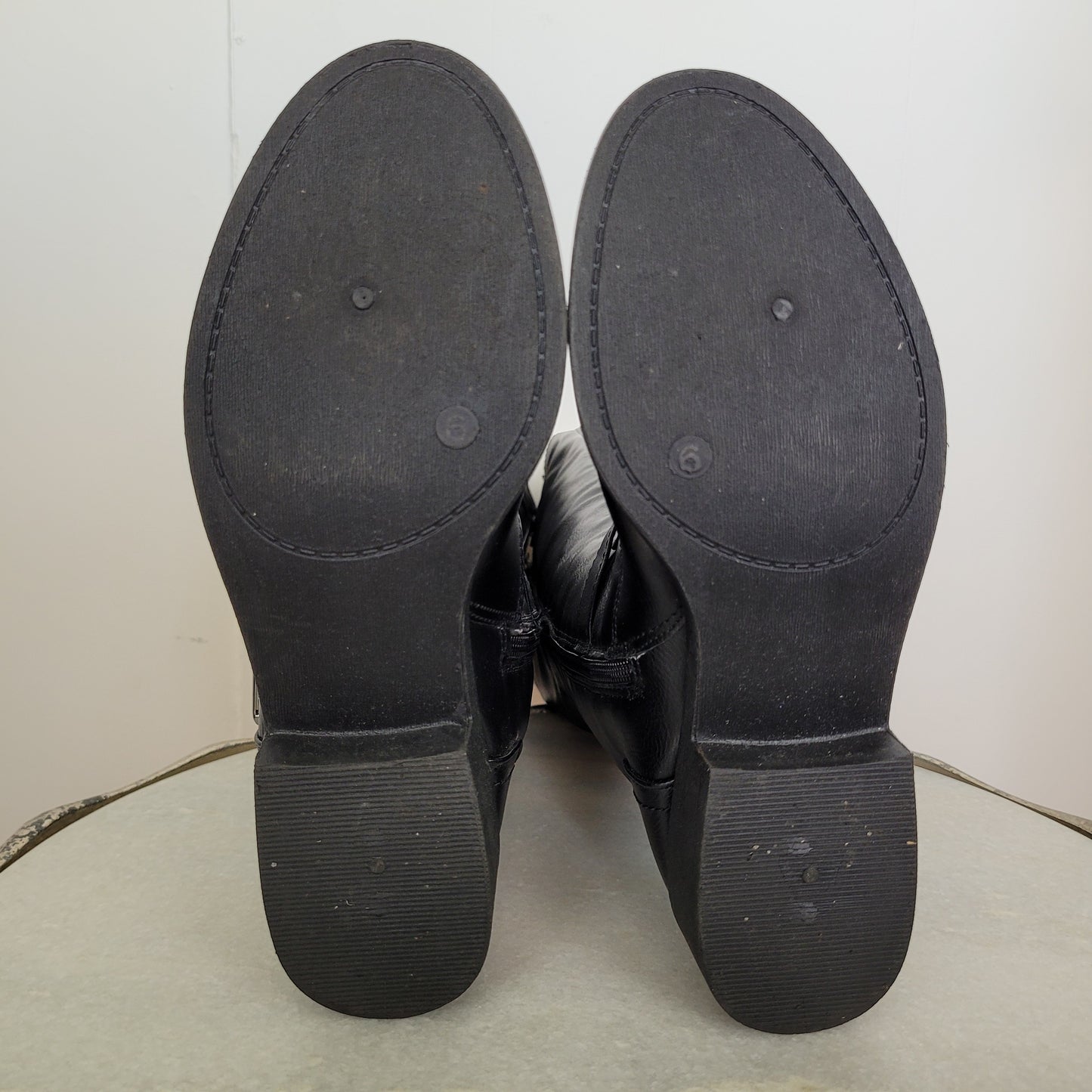 Black Lace-Up Riding Boots - Wanted (Size 6)
