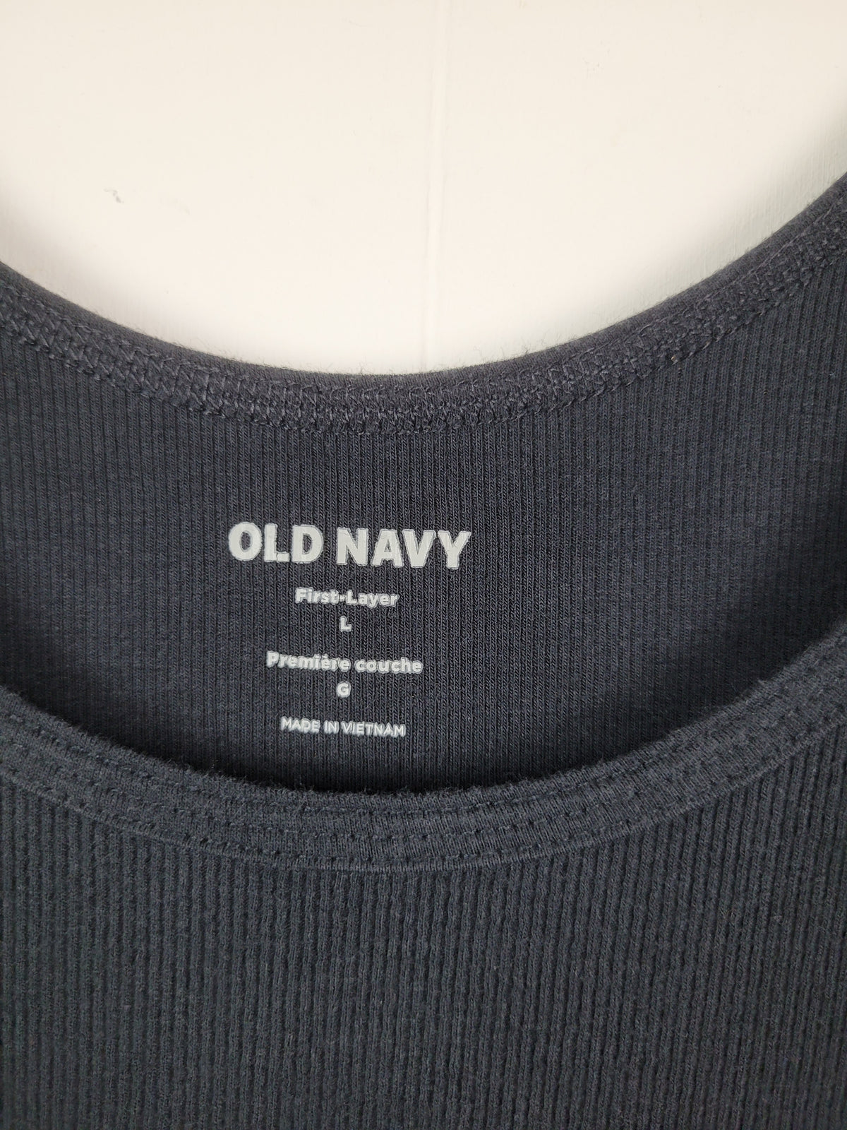 Old Navy Large Black Ribbed Basic Tank Top