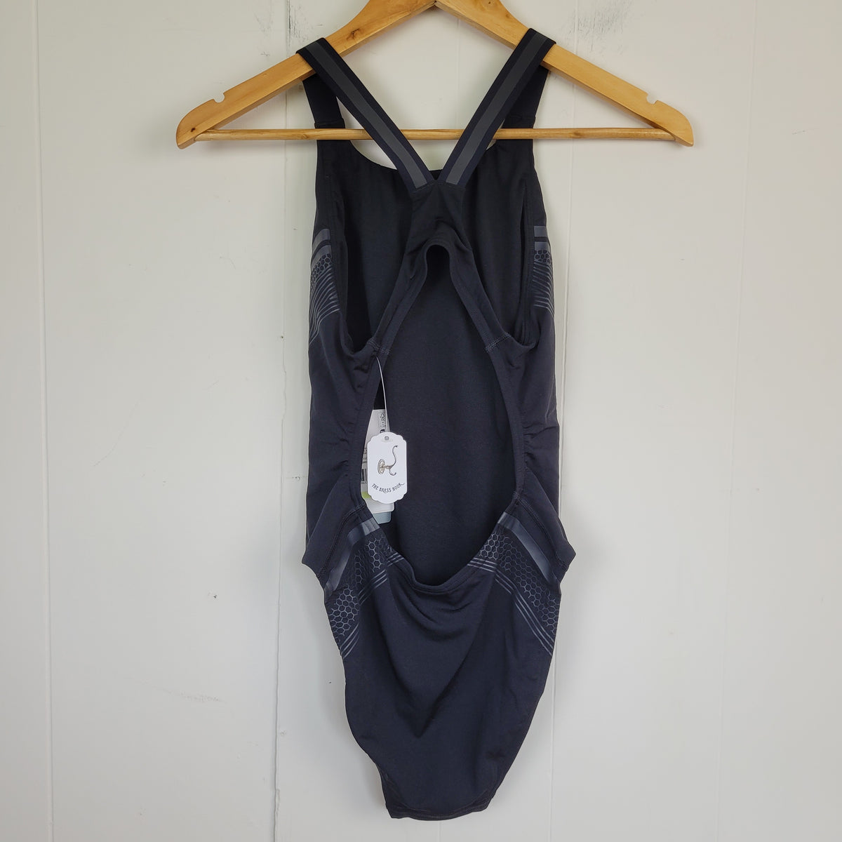 Black Racerback One-Piece Swimsuit - Speedo (Size 30/S)