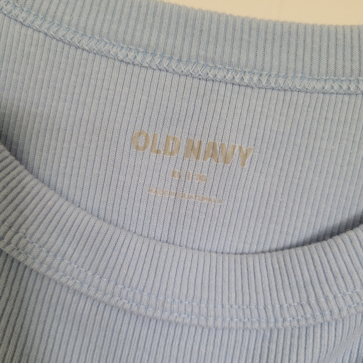 Light Blue Ribbed Tank - Old Navy (Size XL)