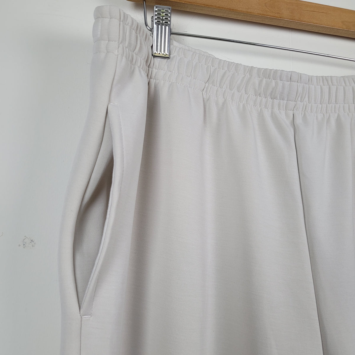 Cream Wide Leg Casual Pants - Lazypants (XL)