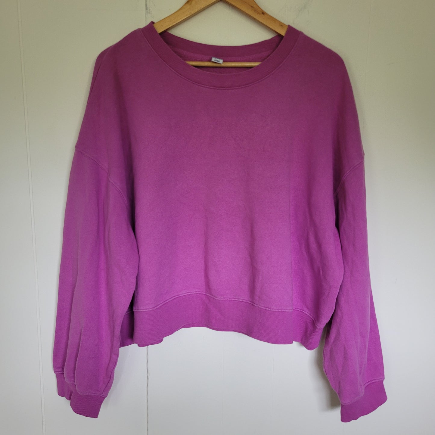 Pink Cropped Crewneck Sweatshirt - Old Navy (Size XXL)