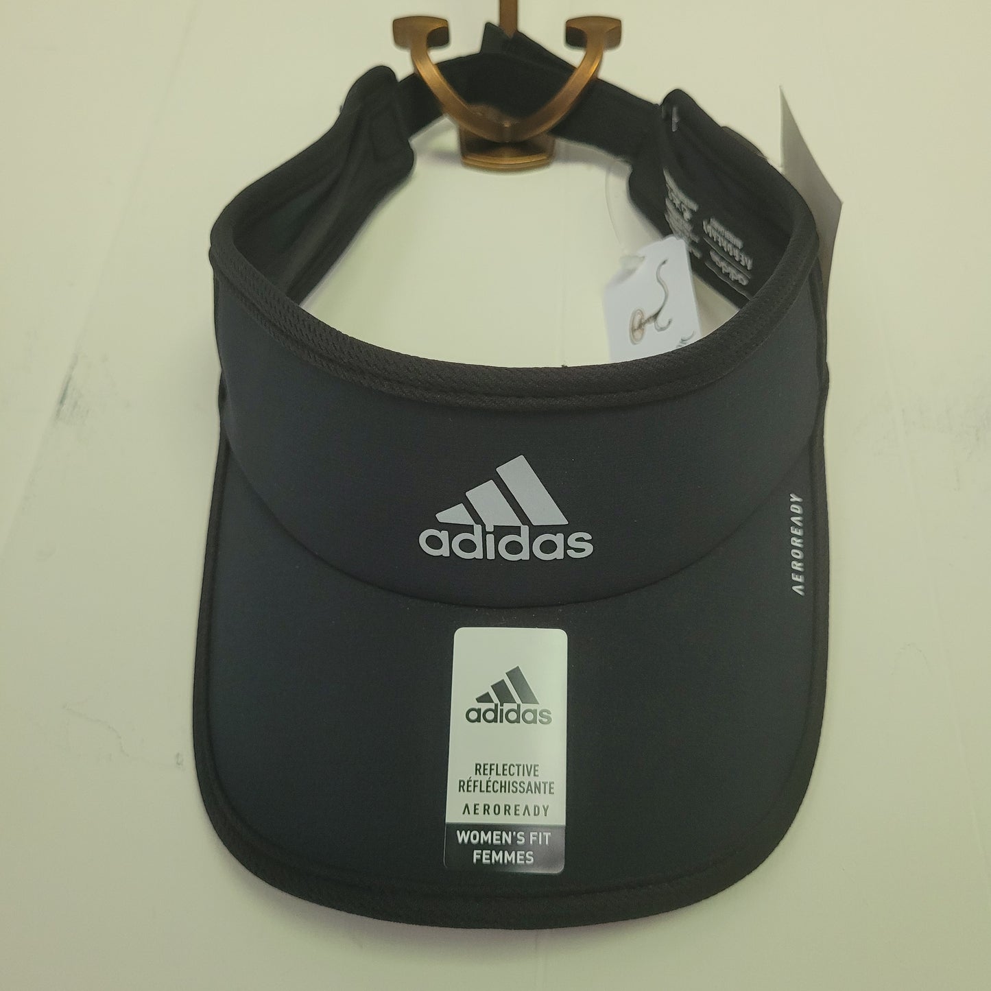 Black Aeroready Reflective Visor - Adidas (One Size)