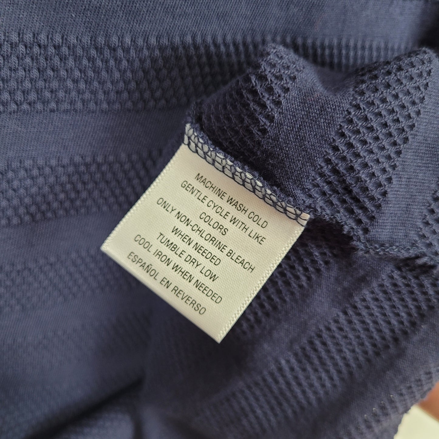 Navy Textured Pima Cotton T-Shirt - Charter Club (3X)