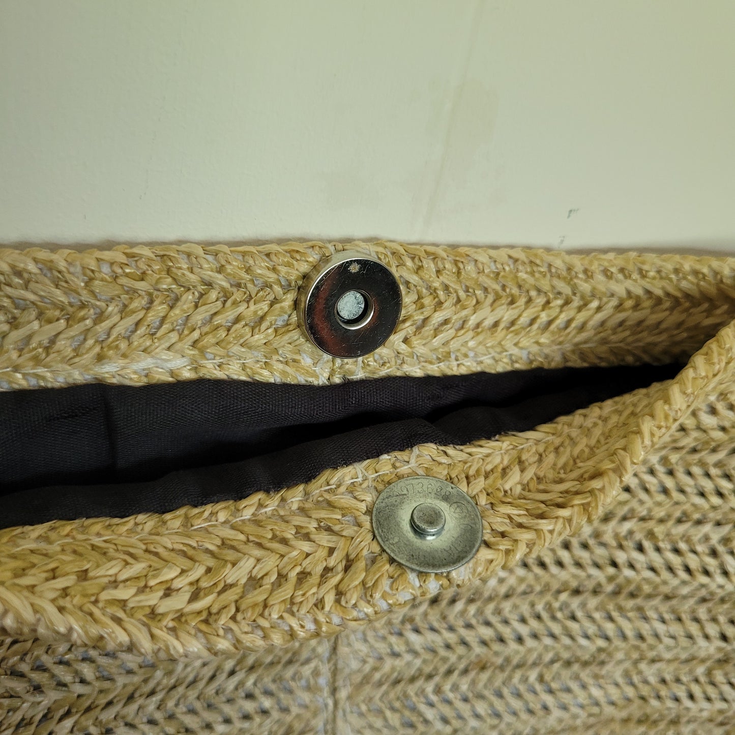 Natural Woven Straw Tote Bag (Large)