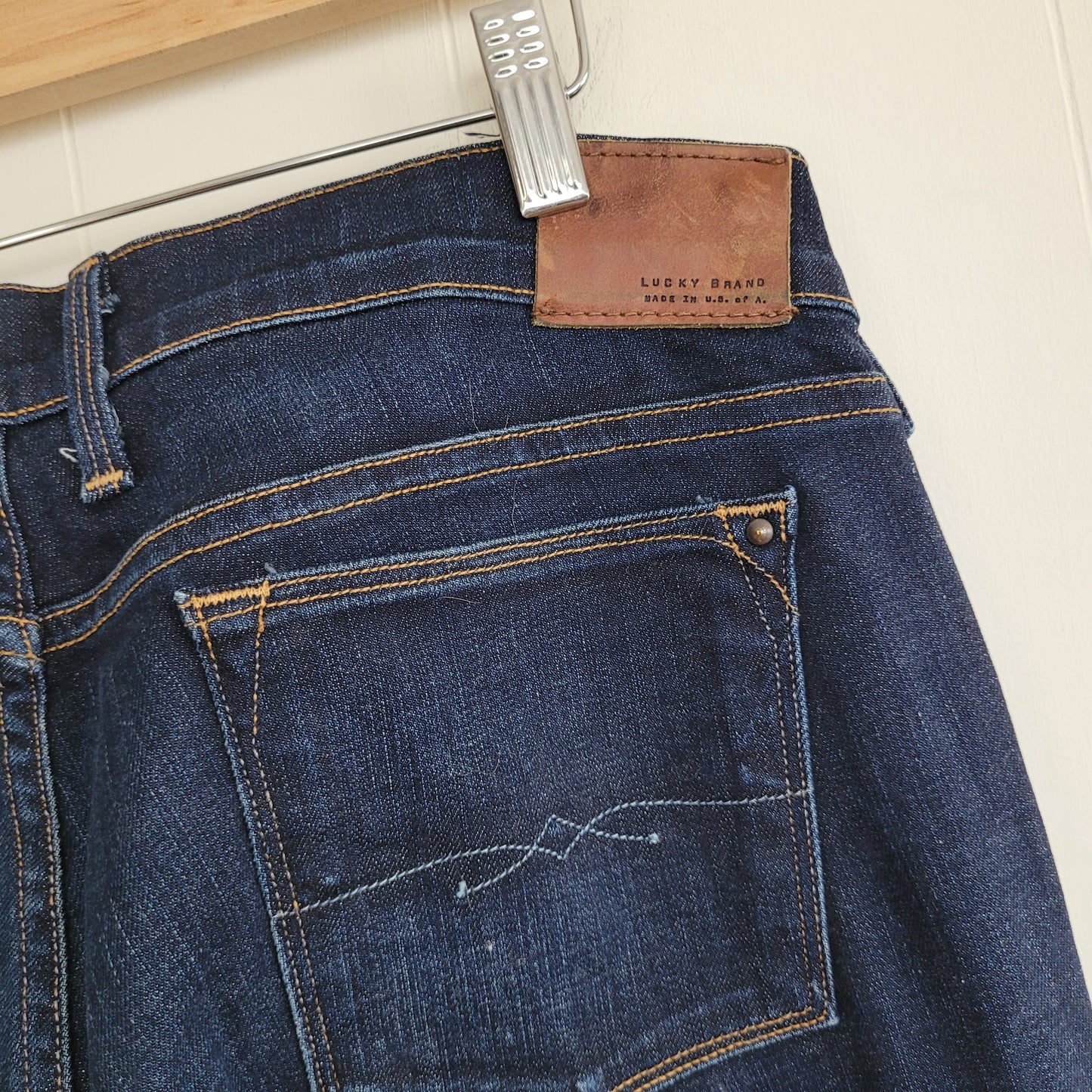 Dark Wash Made in USA Charlie Skinny Jeans - Lucky Brand (Size 10/30)