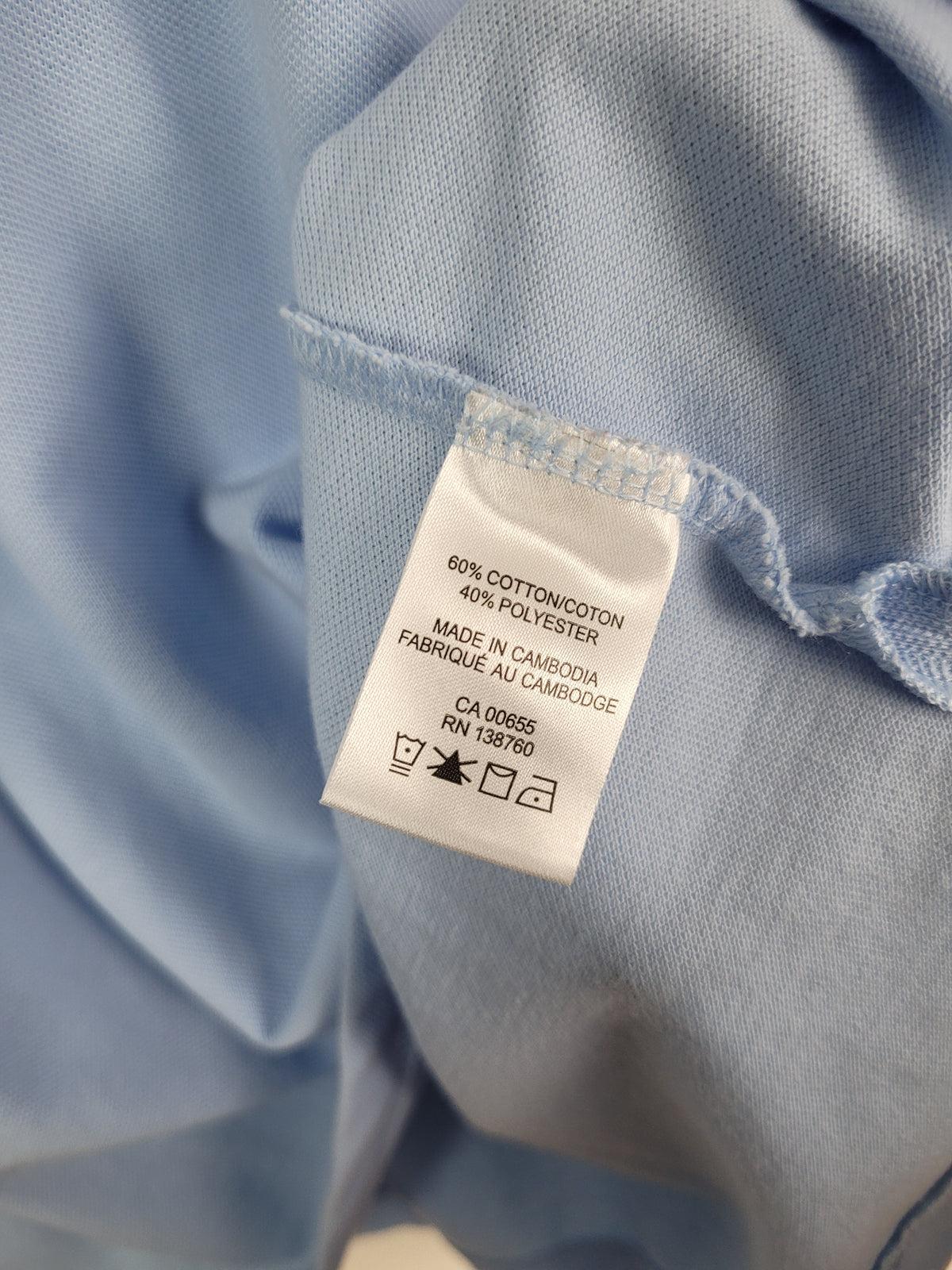 Hyba 2X Light Blue Short Sleeve Polo Shirt