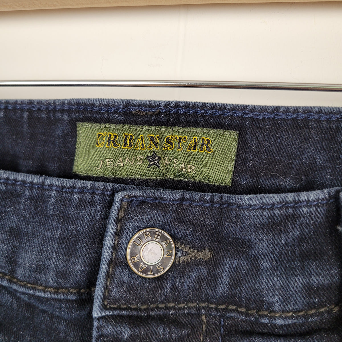 Dark Wash Straight Leg Jeans - Urban Star (36x33) Mens