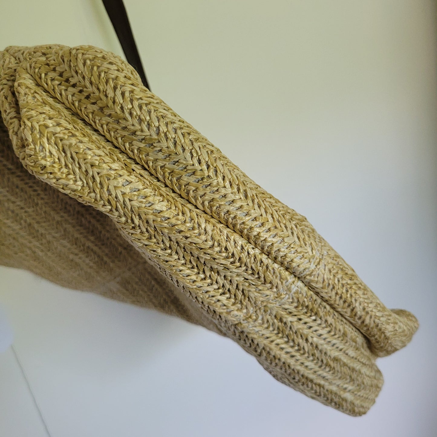 Natural Woven Straw Tote Bag (Large)