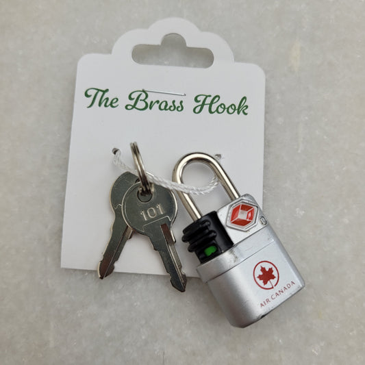 Air Canada TSA-Approved Travel Padlock with 2 Keys