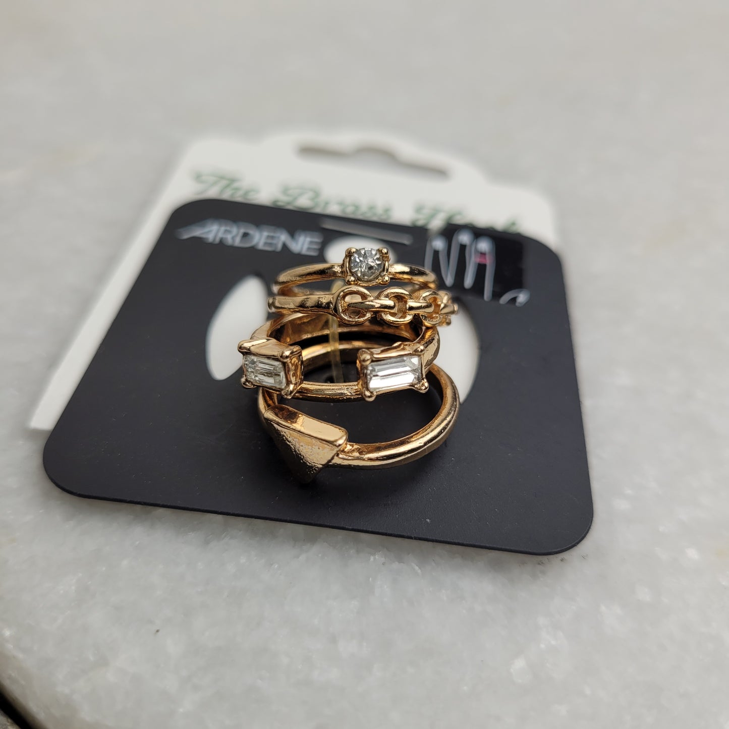 Gold Tone Stackable Ring Set - Ardene