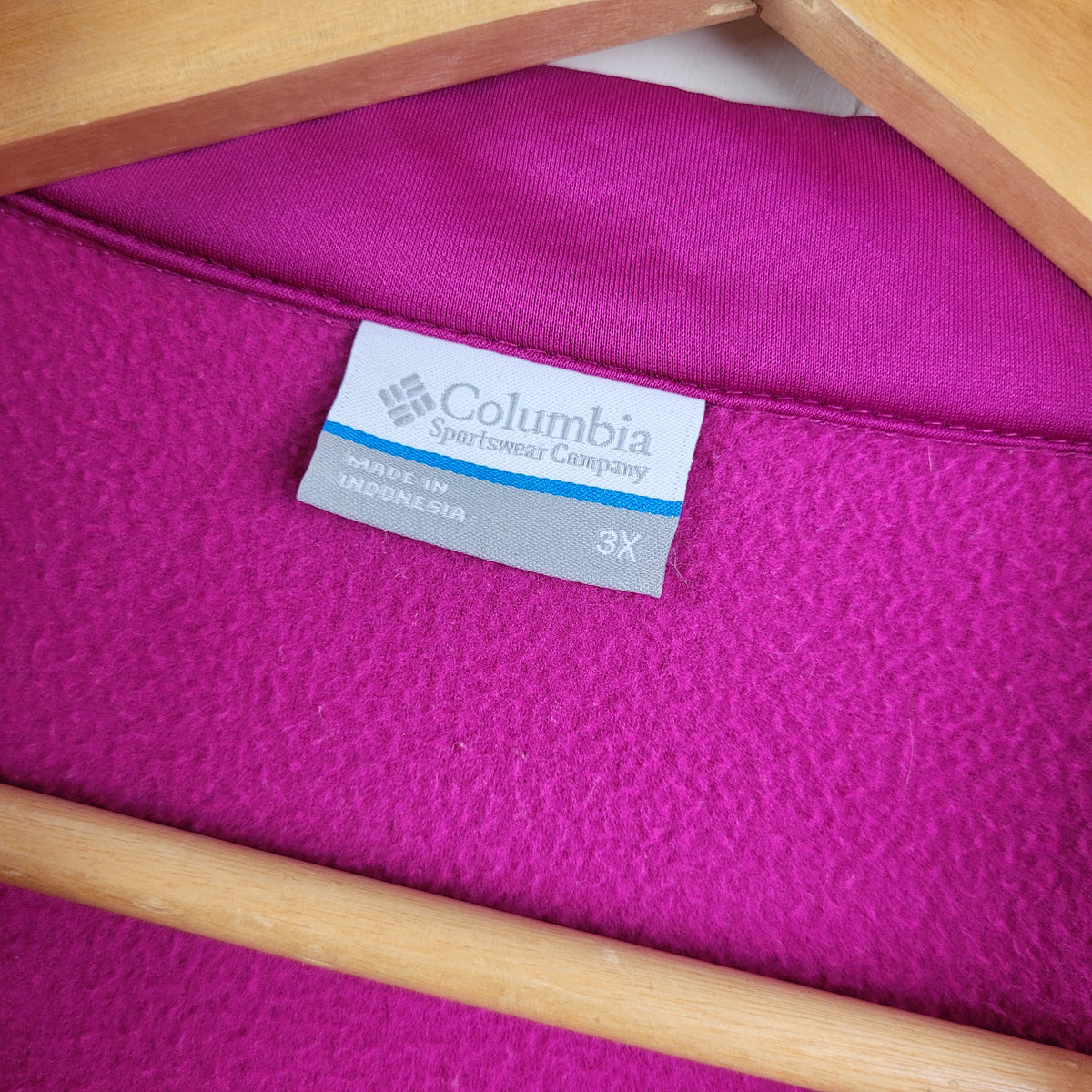 Pink Full-Zip Fleece Vest - Columbia (Size 3X)