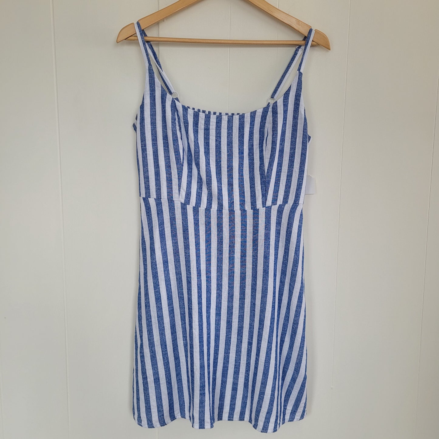Blue & White Striped Summer Dress – Old Navy (Size L)