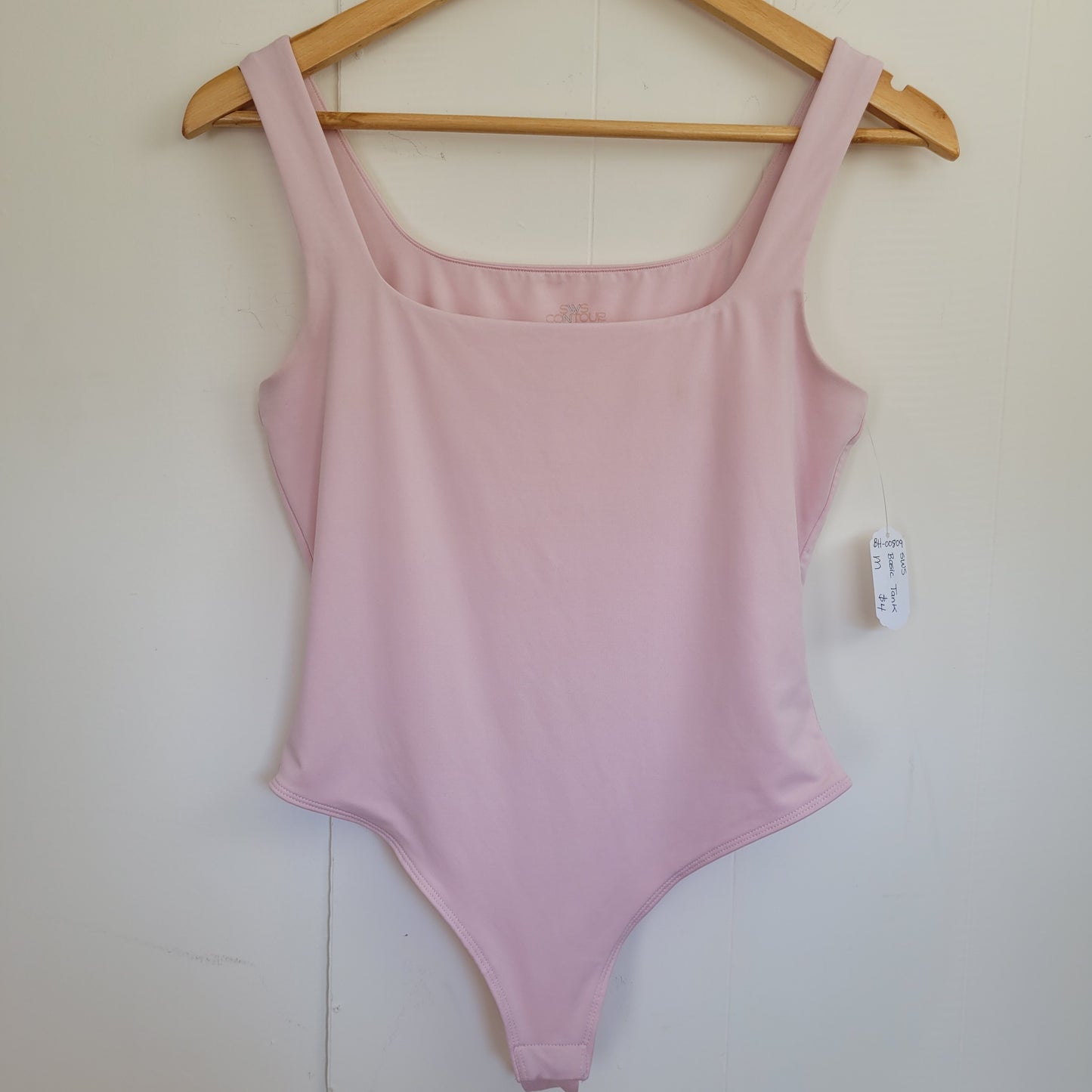 Light Pink Square Neck Bodysuit - SWS Contour (Medium)