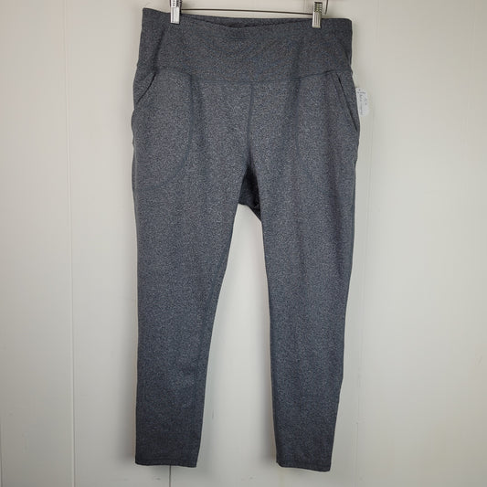 Heather Grey Active Leggings with Pockets - ACX (XL)