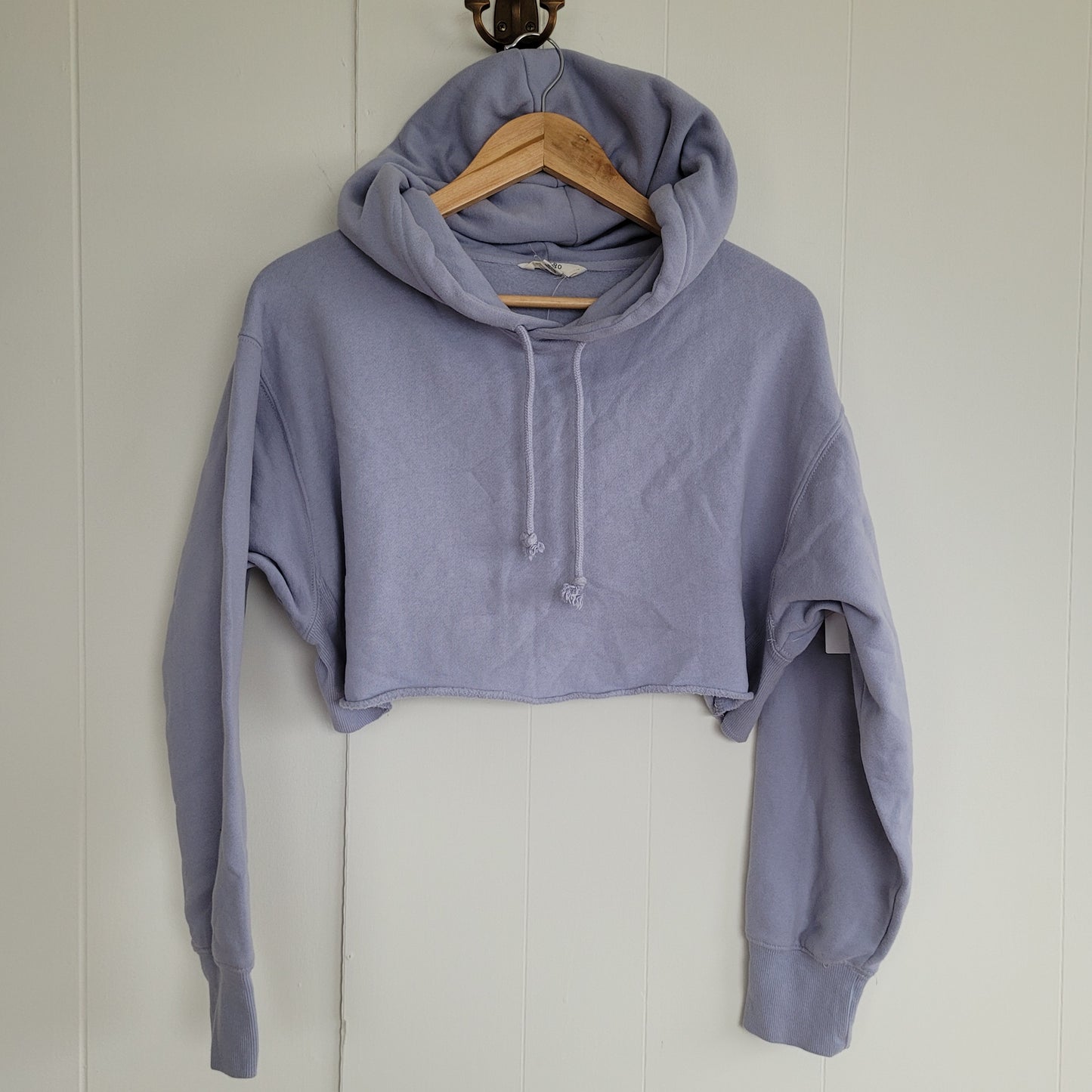 Periwinkle Cropped Hoodie – AERO (S)