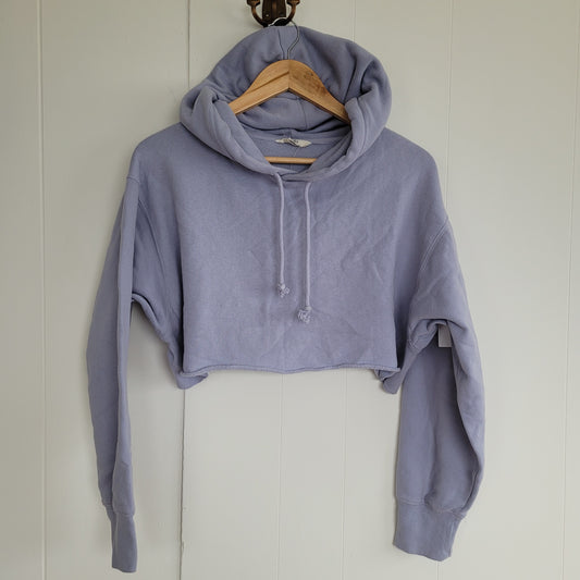 Periwinkle Cropped Hoodie – AERO (S)