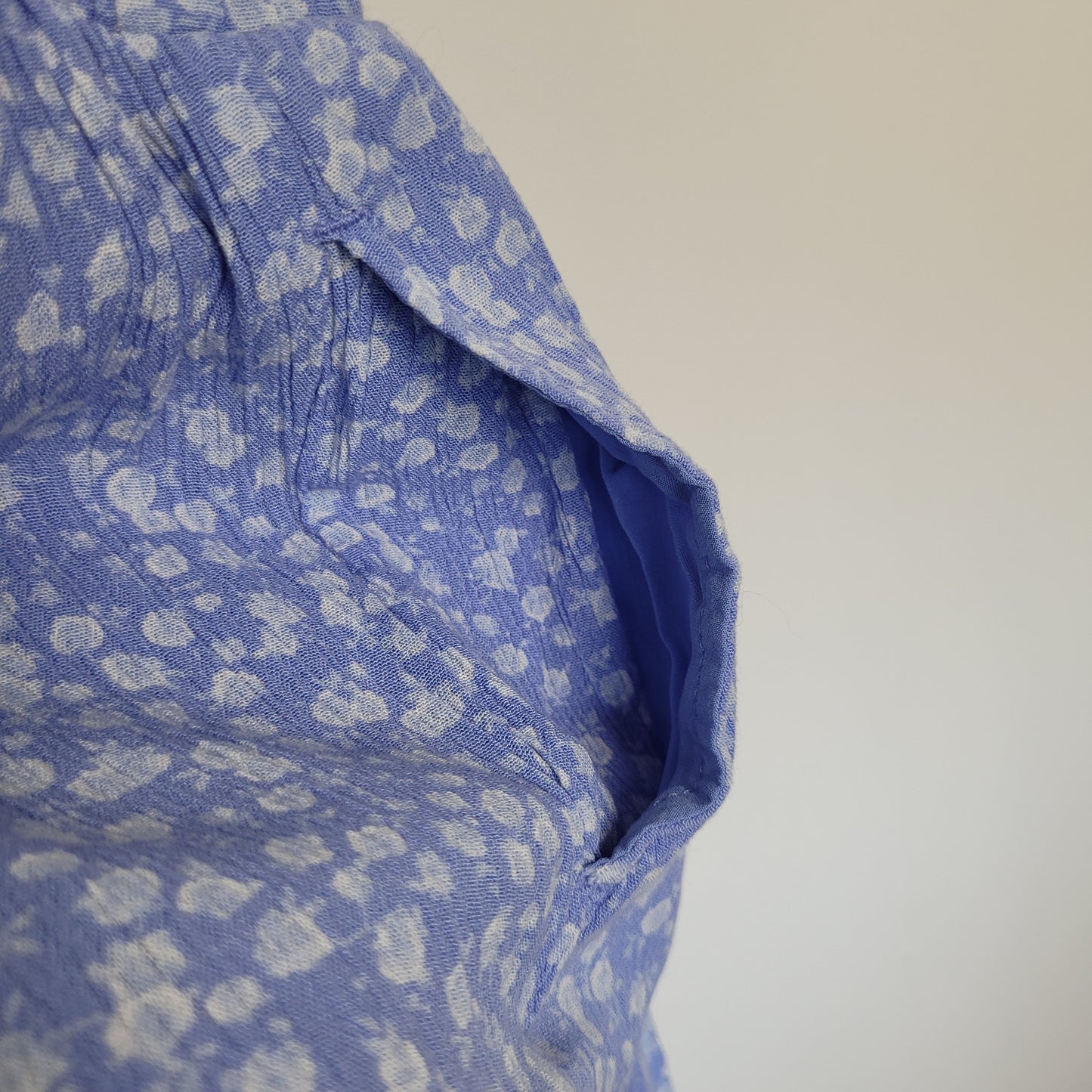 Blue Floral Tie-Front Sundress - Garage (Medium)