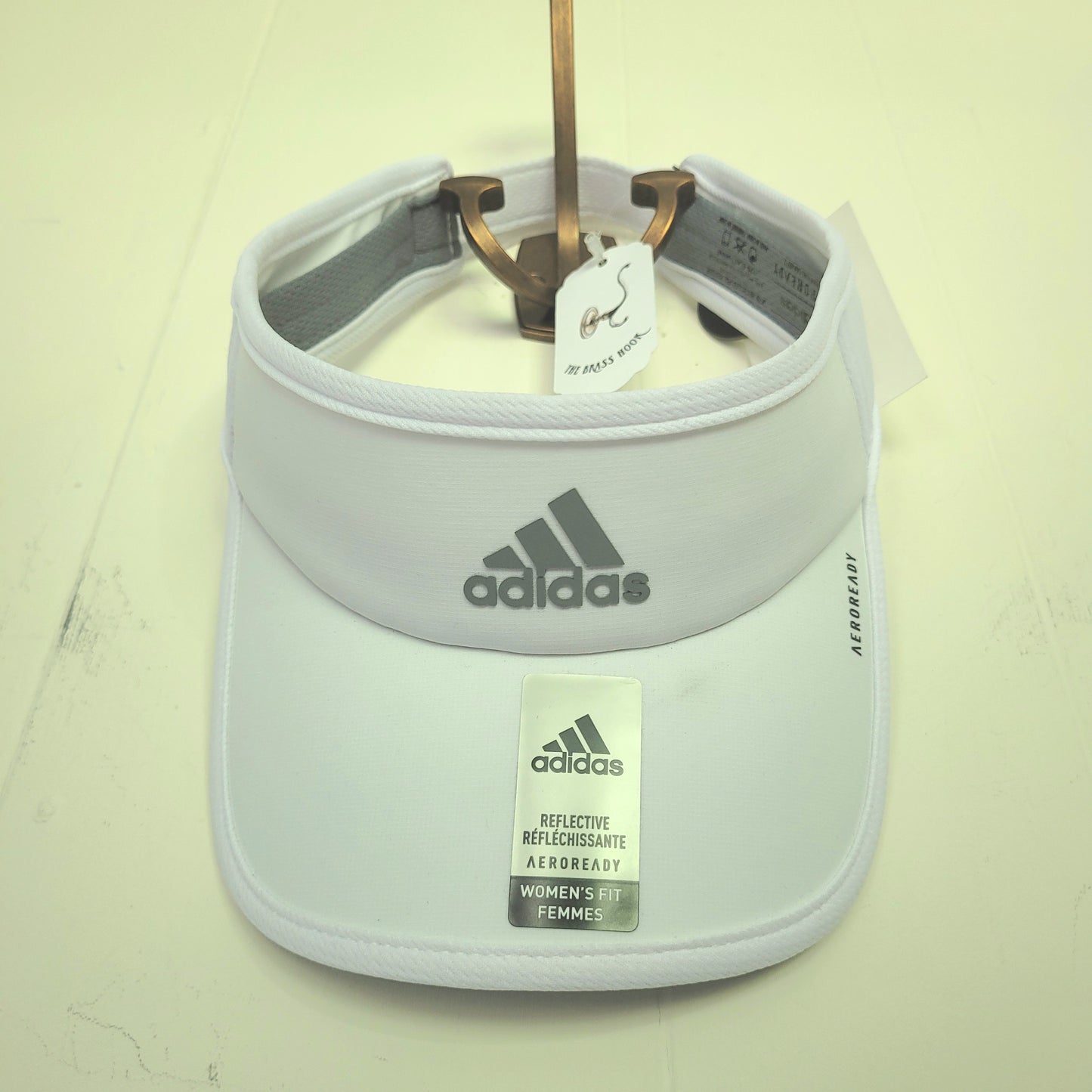 White Aeroready Reflective Visor - Adidas (One Size)