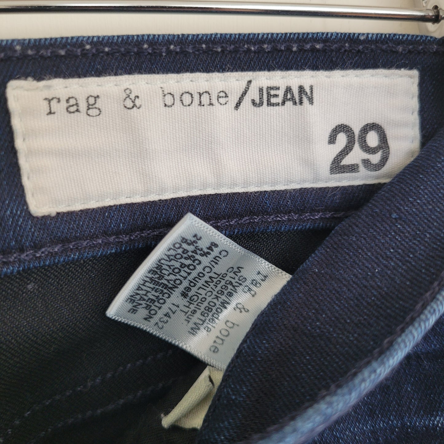 High Rise Skinny Jeans - Dark Wash - Rag & Bone (Size 29)
