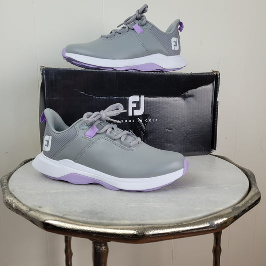 FootJoy ProLite Golf Shoes - Grey/Purple (Women’s 5)
