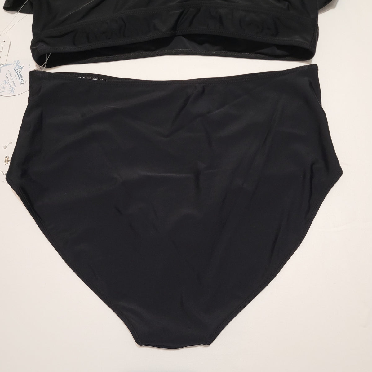 Black Ruffle Sleeve Bikini Set - Soucrat (XL)